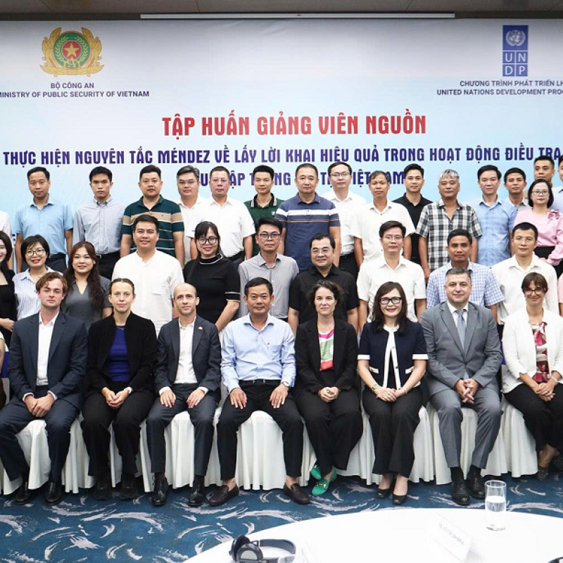 Giảng viên Khoa Luật Học viện An ninh nhân dân tham gia tập huấn chuẩn mực quốc tế về Nguyên tắc Méndez
