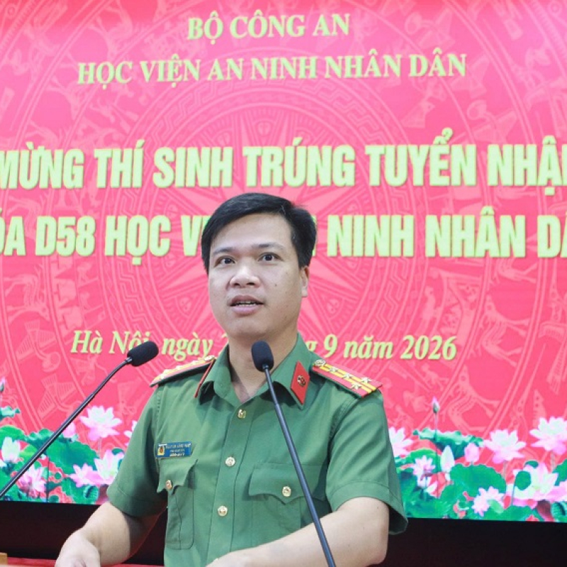 Học viện An ninh nhân dân đón hơn 500 tân học viên đại học chính quy Khóa D58 nhập học