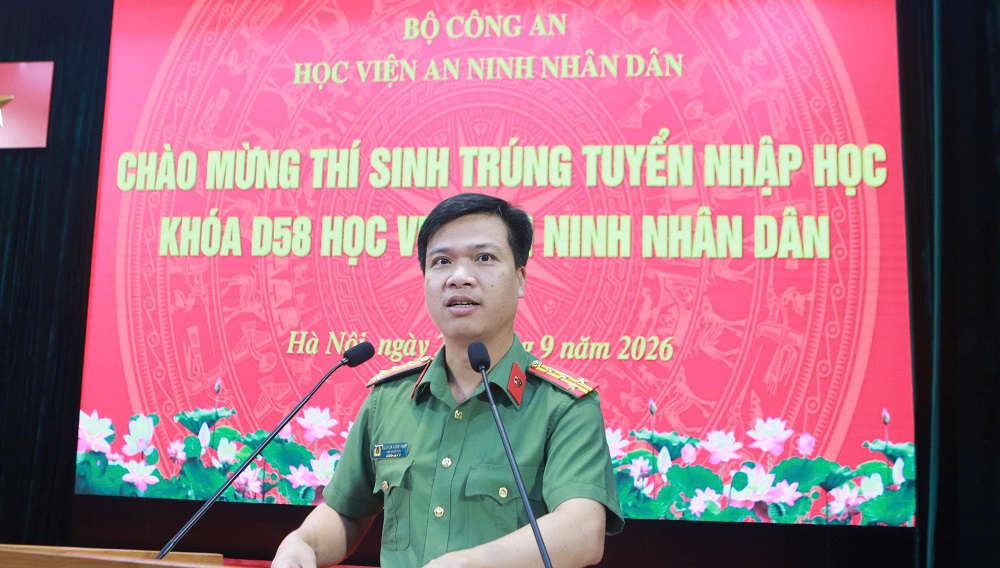Học viện An ninh nhân dân đón hơn 500 tân học viên đại học chính quy Khóa D58 nhập học