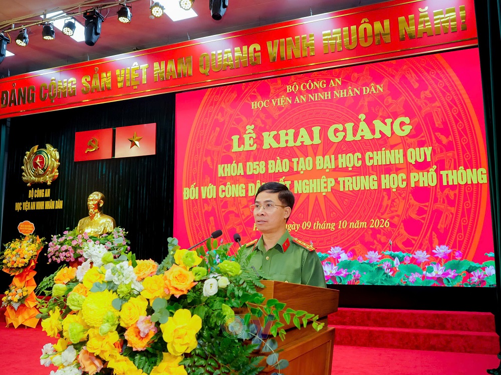 Khai giảng Khóa D58 đào tạo đại học chính quy tuyển mới: Nâng cao chất lượng nguồn nhân lực cho lực lượng Công an nhân dân