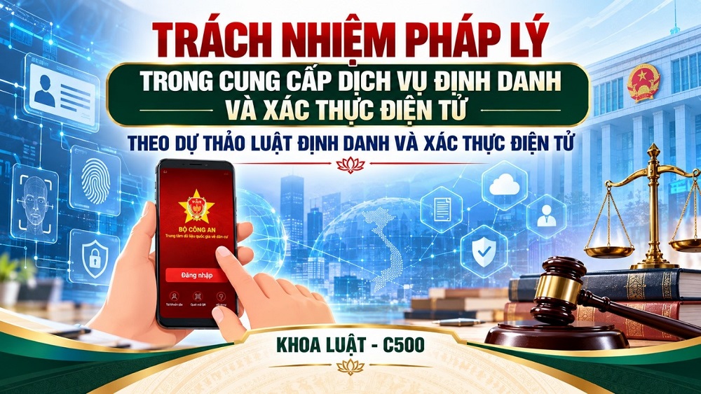 Trách nhiệm pháp lý trong cung cấp dịch vụ định danh và xác thực điện tử theo Dự thảo Luật Định danh và xác thực điện tử