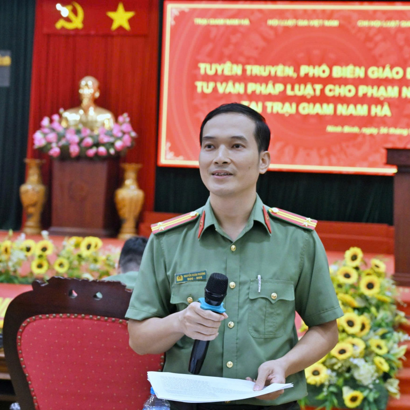 Học viện An ninh nhân dân đẩy mạnh tuyên truyền, phổ biến pháp luật  tại các trại giam