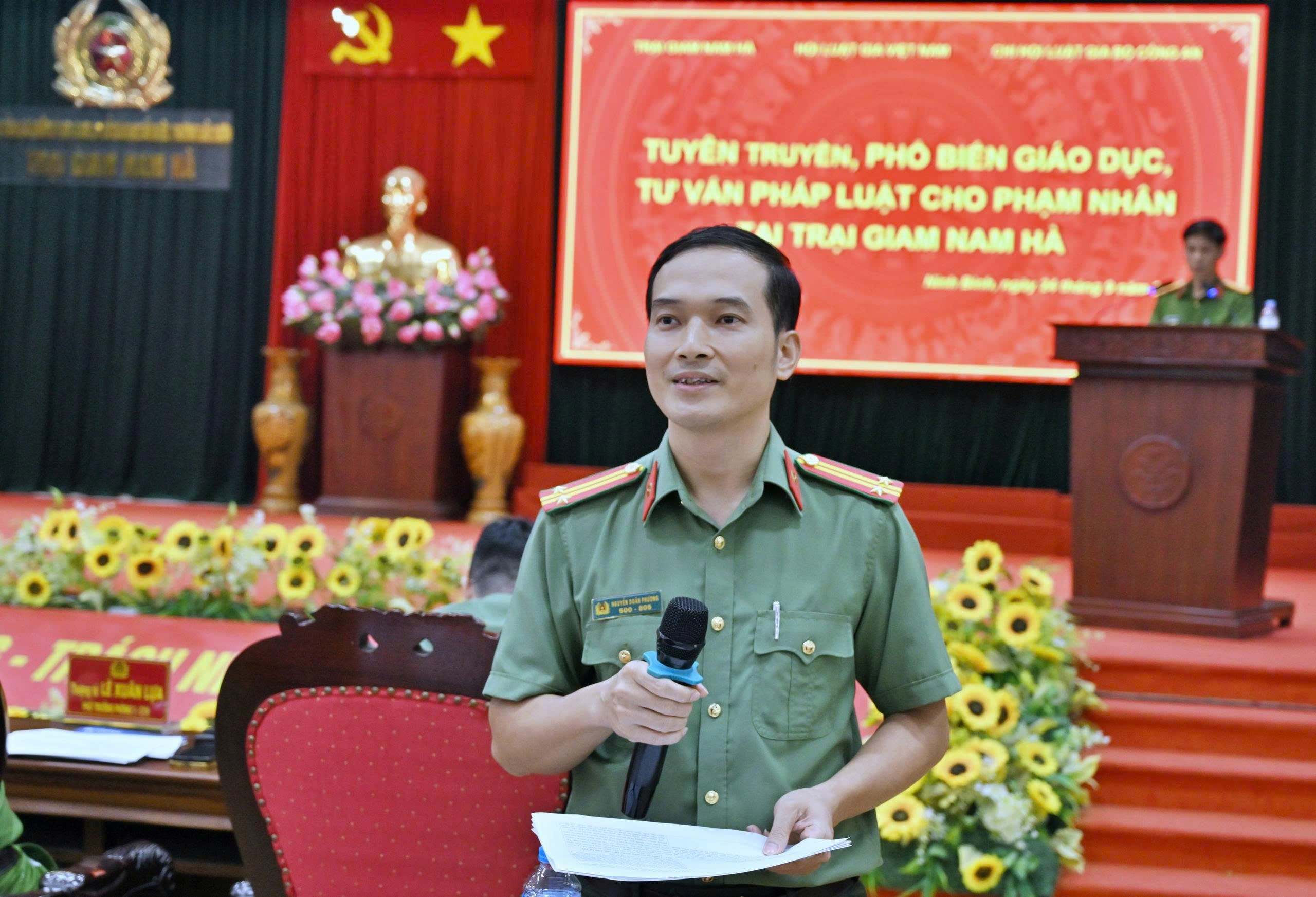 Học viện An ninh nhân dân đẩy mạnh tuyên truyền, phổ biến pháp luật  tại các trại giam