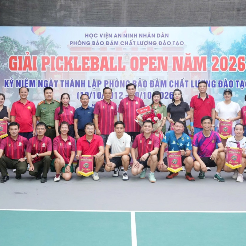 Giải Pickleball Open năm 2026 chào mừng ngày thành lập Phòng Bảo đảm chất lượng đào tạo
