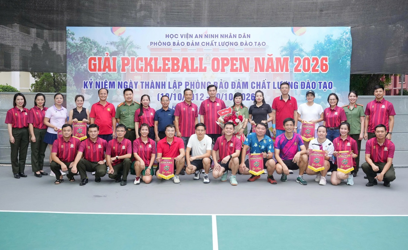 Giải Pickleball Open năm 2026 chào mừng ngày thành lập Phòng Bảo đảm chất lượng đào tạo
