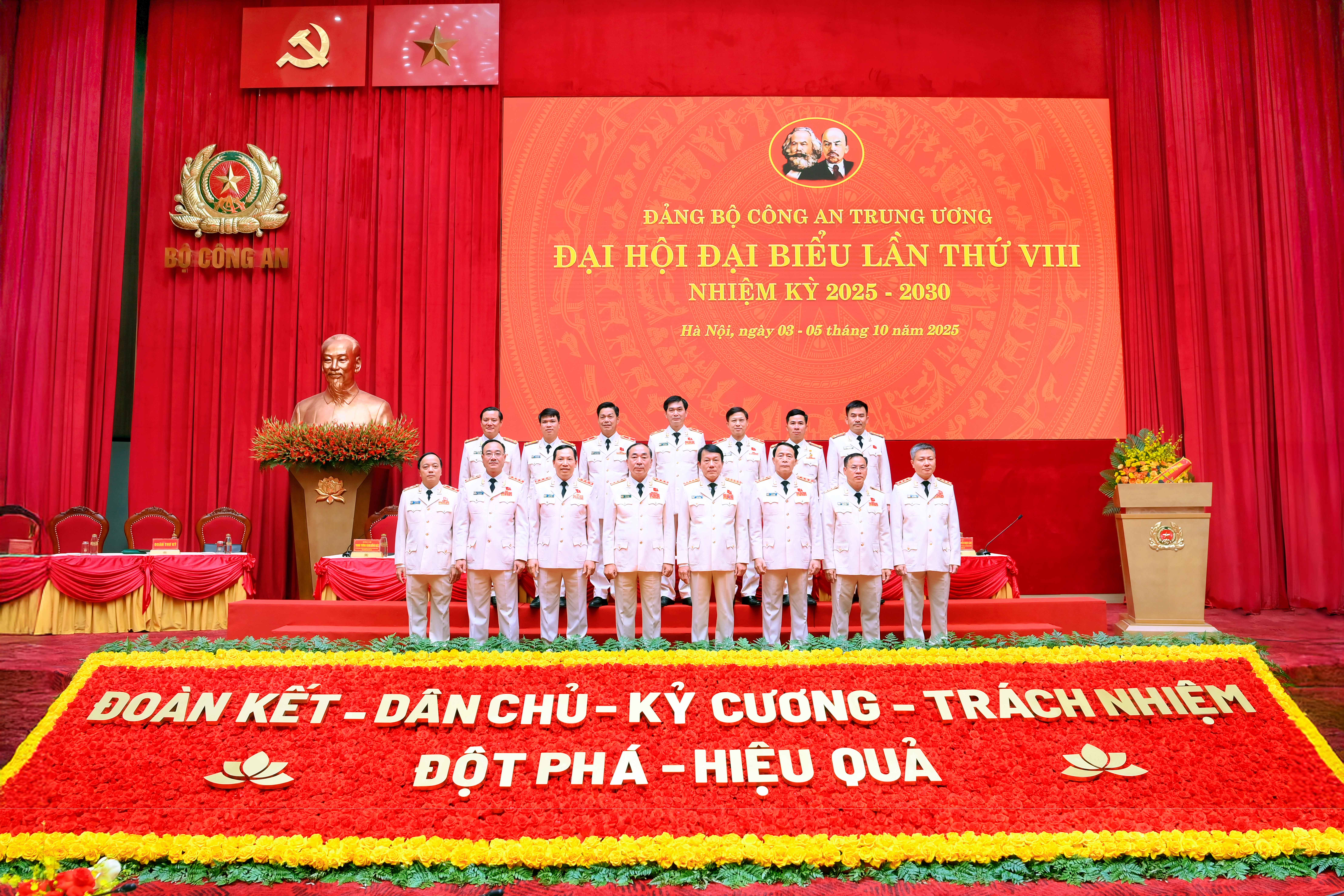 Đoàn đại biểu Học viện ANND dự Đại hội đại biểu lần thứ 8 của Đảng Bộ Công an Trung ương