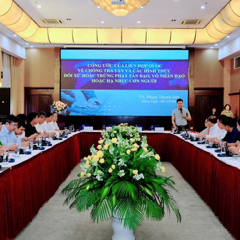Học viện An ninh nhân dân tham gia tập huấn về Công ước UNCAT năm 2026
