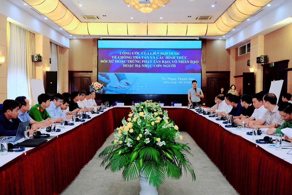 Học viện An ninh nhân dân tham gia tập huấn về Công ước UNCAT năm 2026