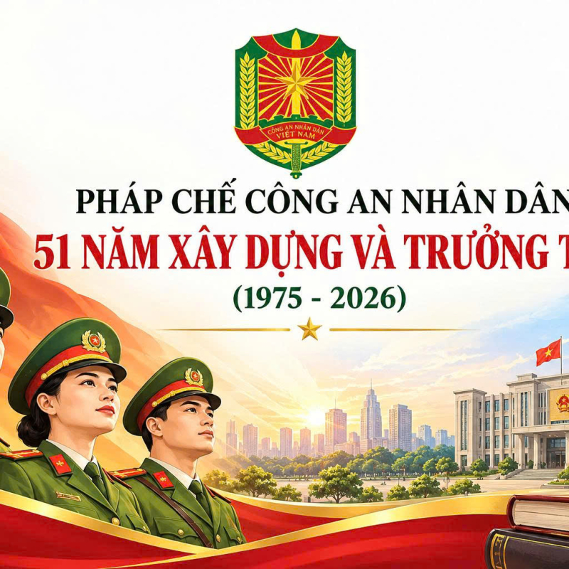 Pháp chế Công an nhân dân - 51 năm xây dựng và trưởng thành (1975 - 2026)