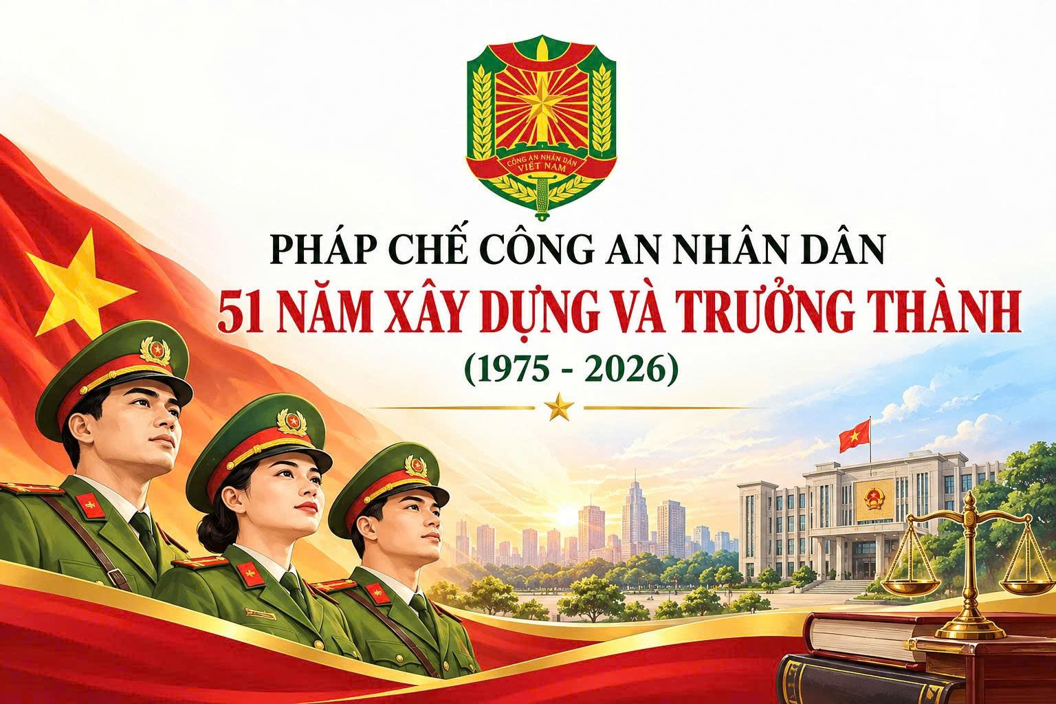 Pháp chế Công an nhân dân - 51 năm xây dựng và trưởng thành (1975 - 2026)