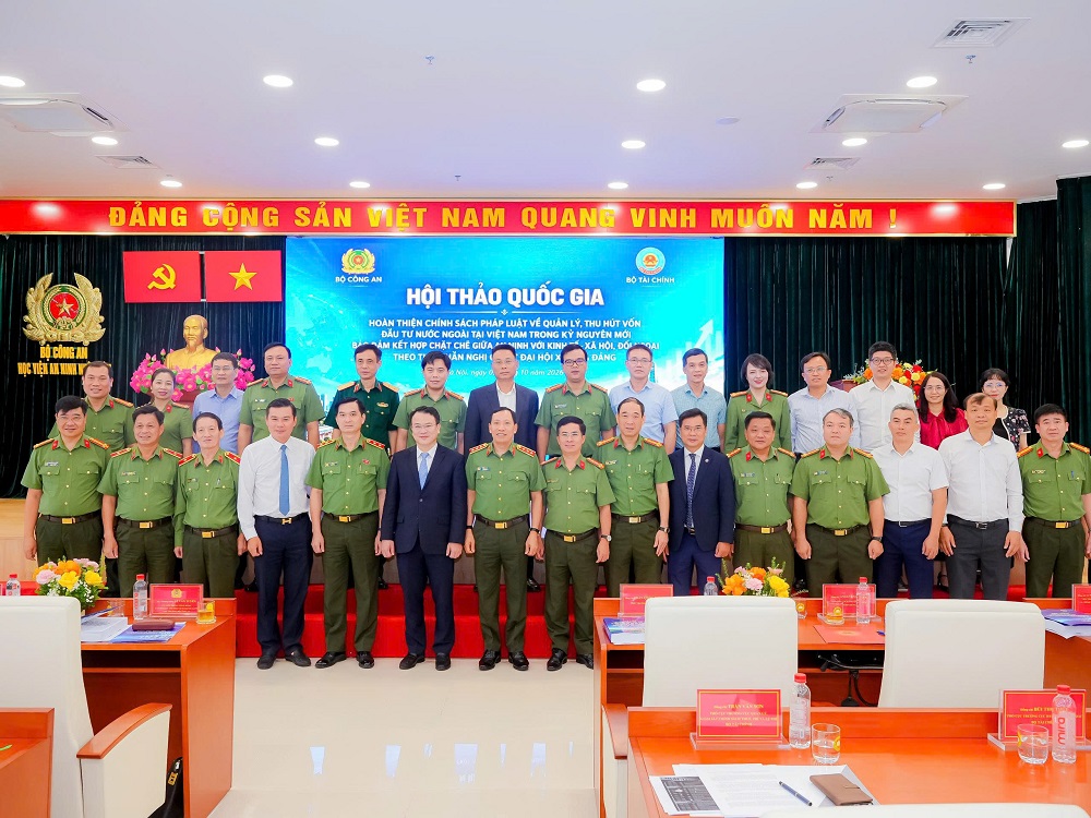 Hội thảo khoa học: “Hoàn thiện chính sách, pháp luật về quản lý, thu hút vốn đầu tư nước ngoài tại Việt Nam trong kỷ nguyên mới bảo đảm kết hợp chặt chẽ giữa an ninh với kinh tế - xã hội, đối ngoại theo tinh thần Nghị quyết Đại hội XIV của Đảng”
