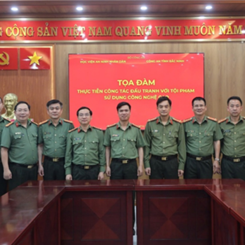 Học Viện An ninh nhân dân tổ chức Tọa đàm khoa học tại Công An tỉnh Bắc Ninh