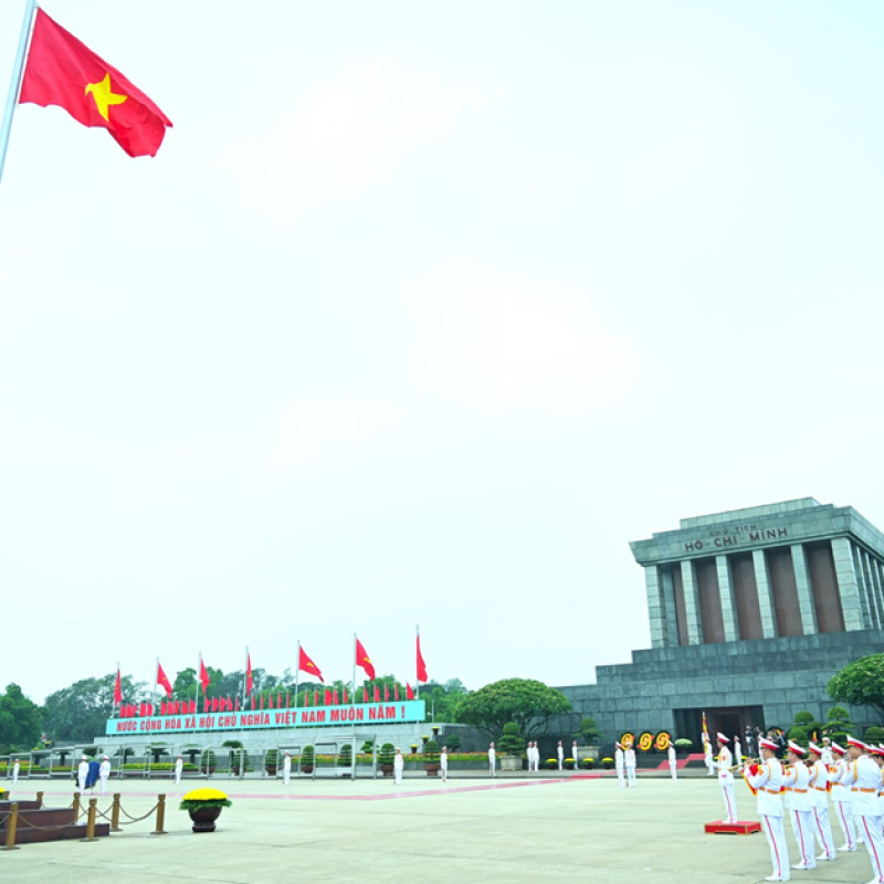 Đoàn đại biểu Đảng ủy Công an Trung ương, Bộ Công an vào Lăng viếng Chủ tịch Hồ Chí Minh
