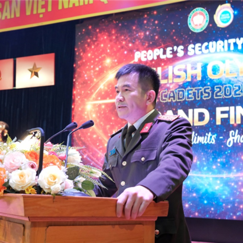 Khơi dậy khát vọng hội nhập tại Chung kết Olympic Tiếng Anh Học viện ANND
