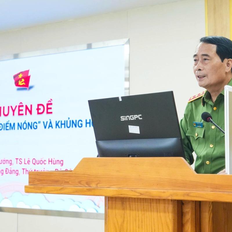 Thuợng tướng Lê Quốc Hùng, Thứ trưởng Bộ Công an dự và giảng dạy lớp bồi dưỡng cập nhật kiến thức mới, kiến thức nâng cao cho cục trưởng, giám đốc và tương đương năm 2026