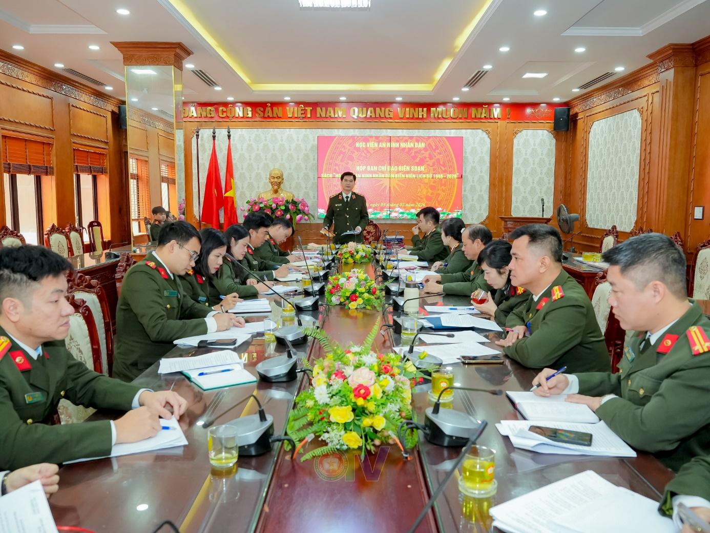 Hoàn thiện cuốn Biên niên lịch sử Học viện An ninh nhân dân