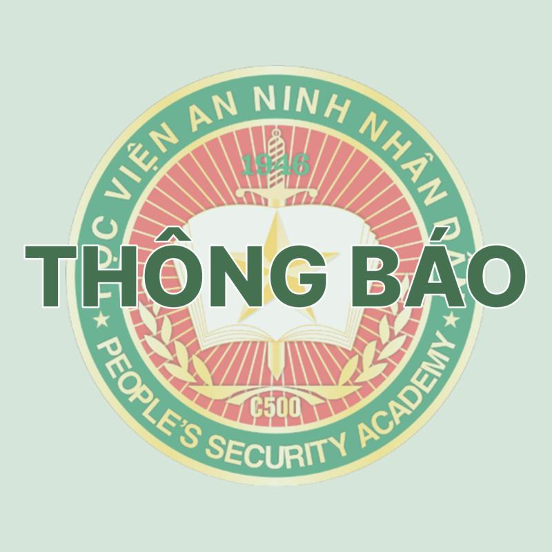 Đề án tuyển sinh trình độ thạc sĩ ngành An ninh phi truyền thống hệ dân sự năm 2026